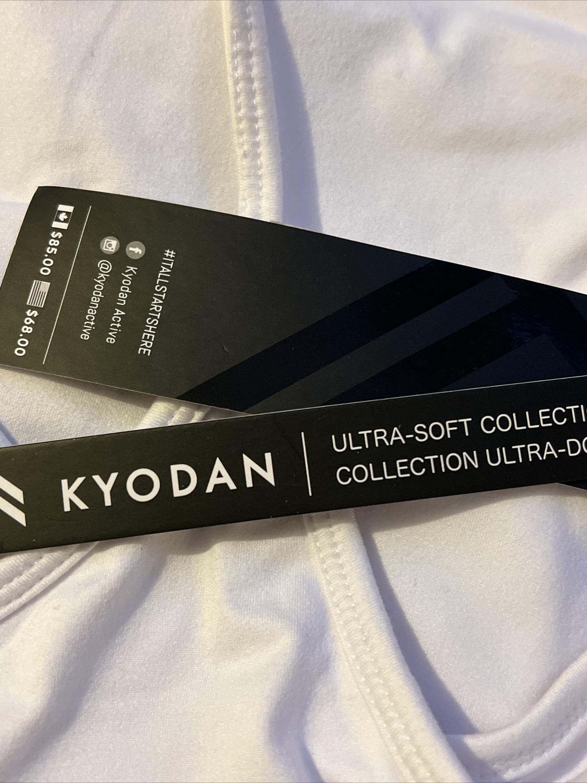 Kyodan Womens Mini Dress Large Chest-17.5” White Lined Built In Bra & Short NWT