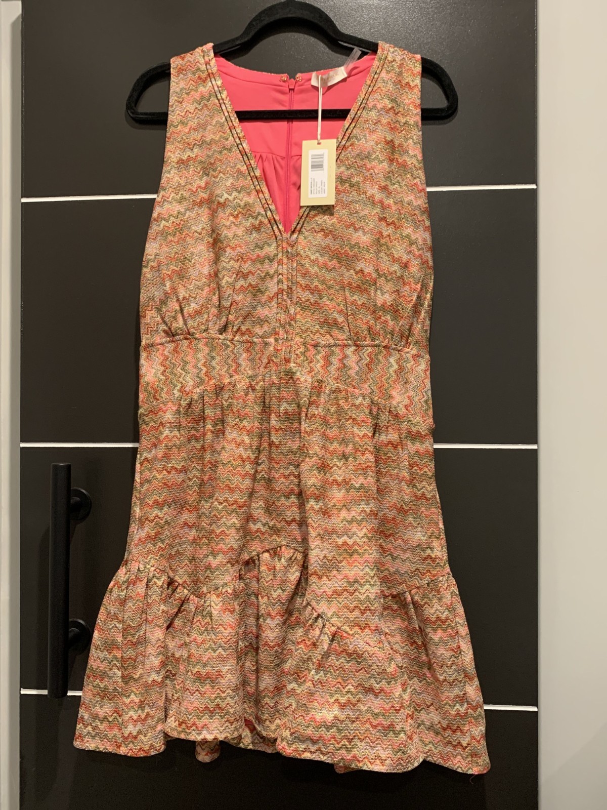 Ramy Brook Willie Dress size XL NWT Multi-Color Pink Lining Sleeveless