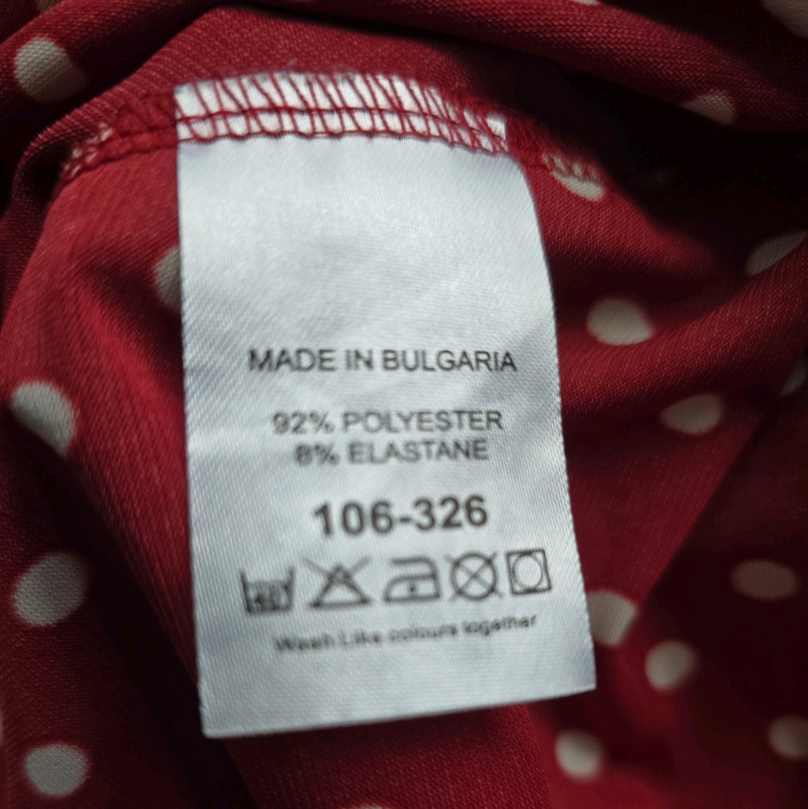 Vintage 1940s 1950s WW2 Style Red Cream Polka Dot Tea Dress Size 12 TWINWOOD