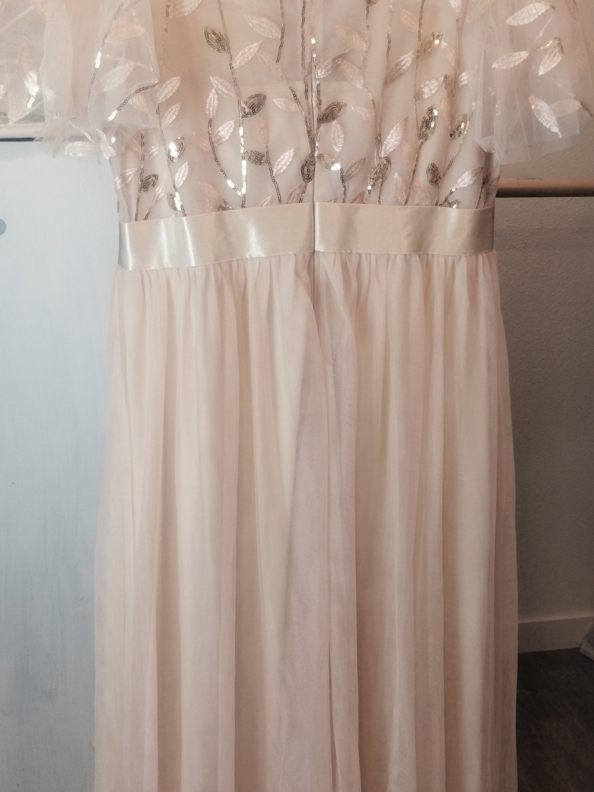 Ever Pretty Gold Sequin Floral Tulle Fairy Party Maxi Dress Bridal Glamour 4XL