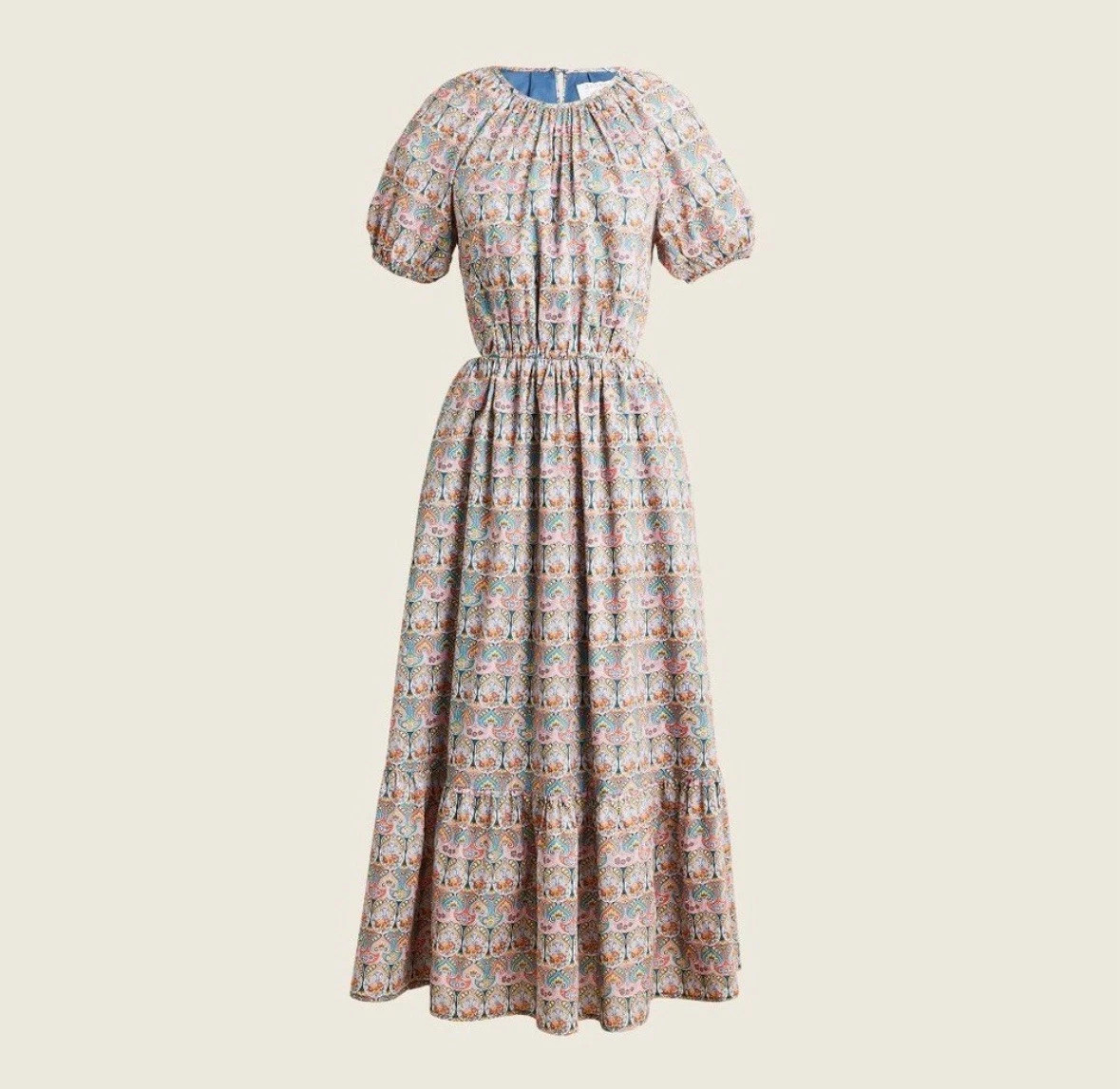 J Crew Liberty Fabrics Side Cutout Dress Giorgia Duke Print Size 10 NEW