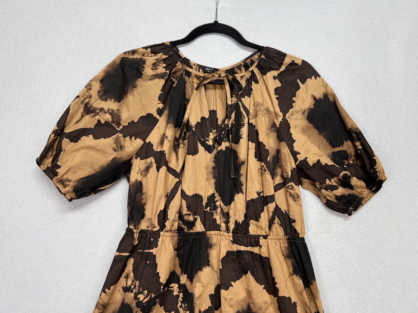 Rails Amabella Short Sleeve Dress Tigers Eye New $238 ~Size Small