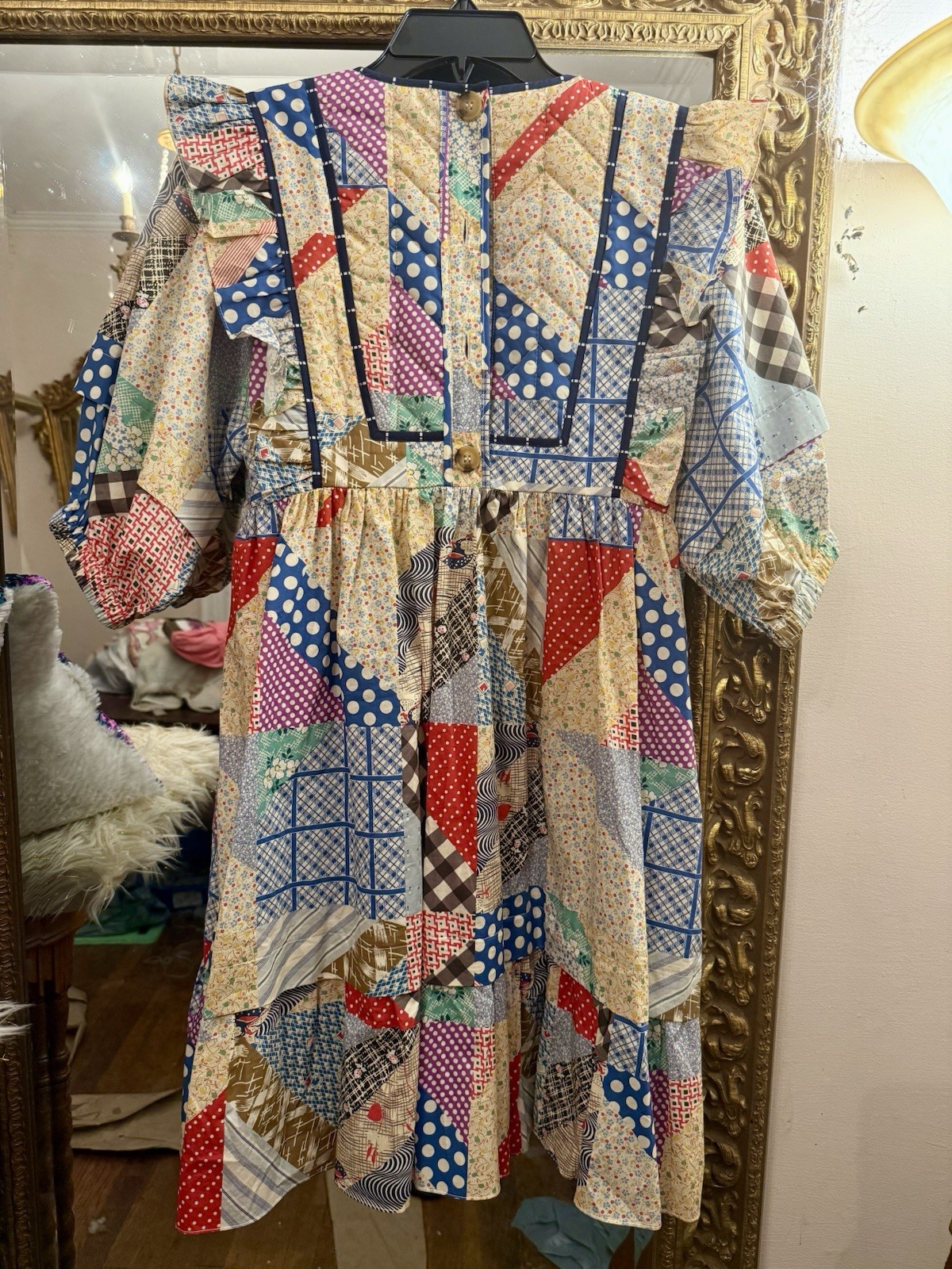 Hunter Bell Retired Patchwork Britton Quilted Cottage Core Dress A