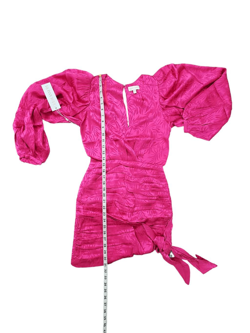 Ronny Kobo Giorgia Ruched Jacquard Mini Dress XS