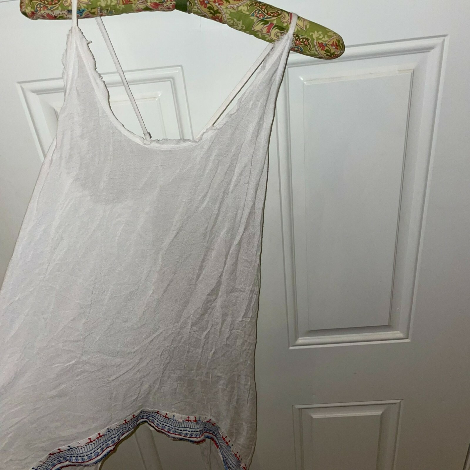 cms associates Women’s White Scoop Neck High Low Dress Size Small