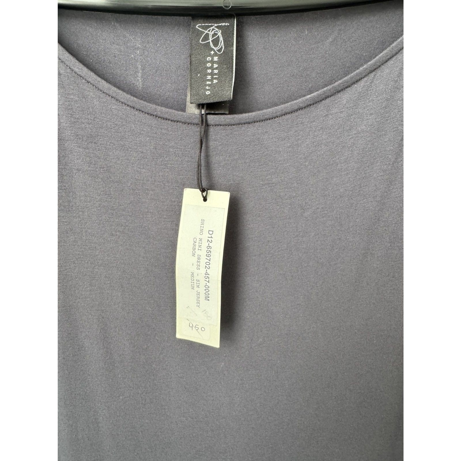 NWT Zero + Maria Cornejo Gray Knit Rushed Dress – Medium