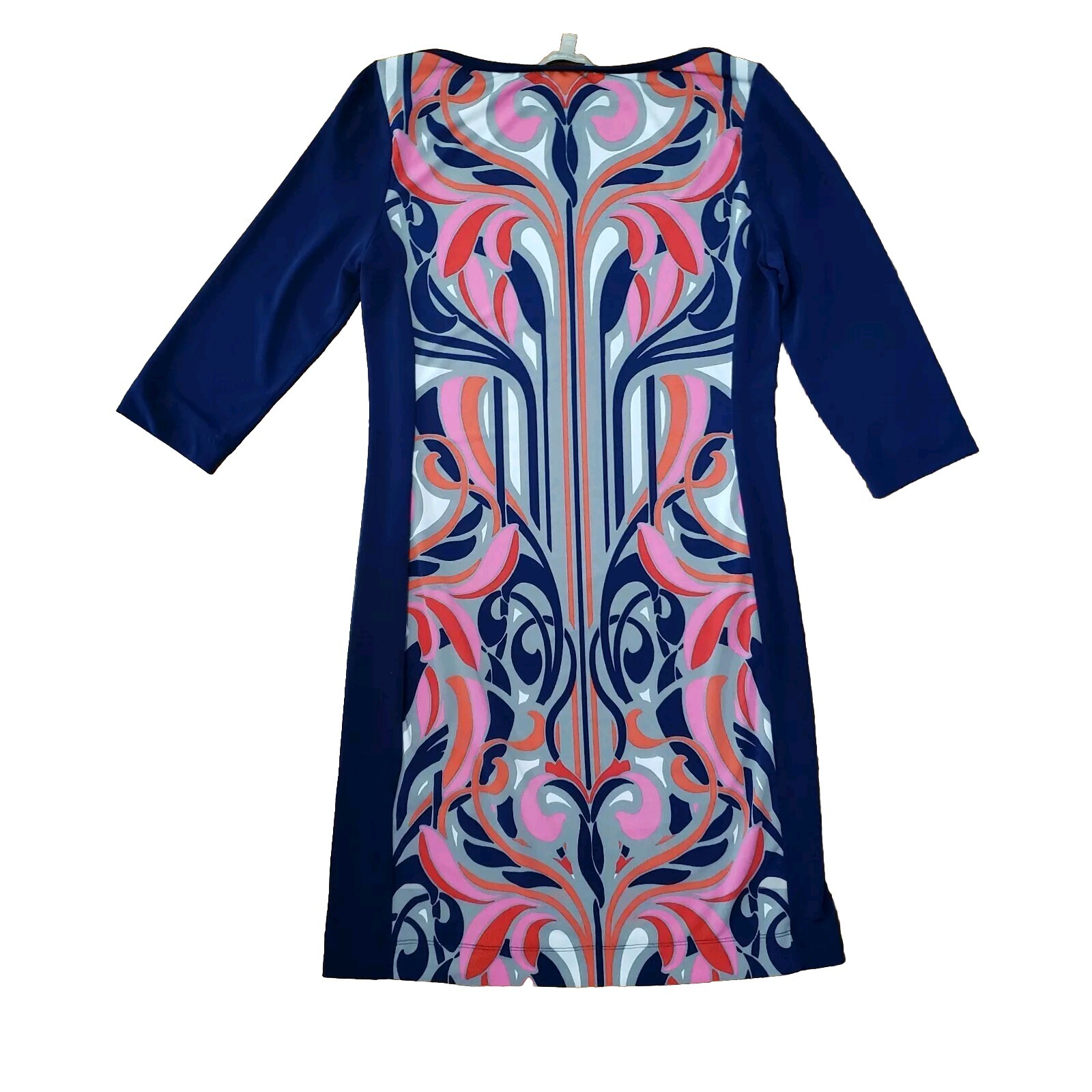 Banana Republic Dress Psychedelic Blue Pink Orange White XS