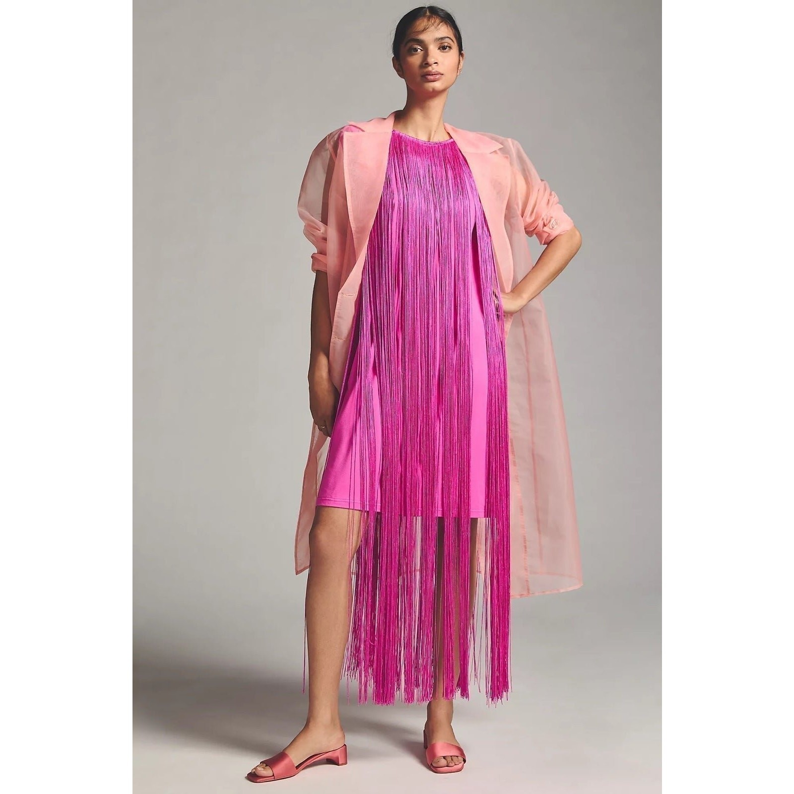 NWT❤️Hutch Fringed Sleeveless Dress szL