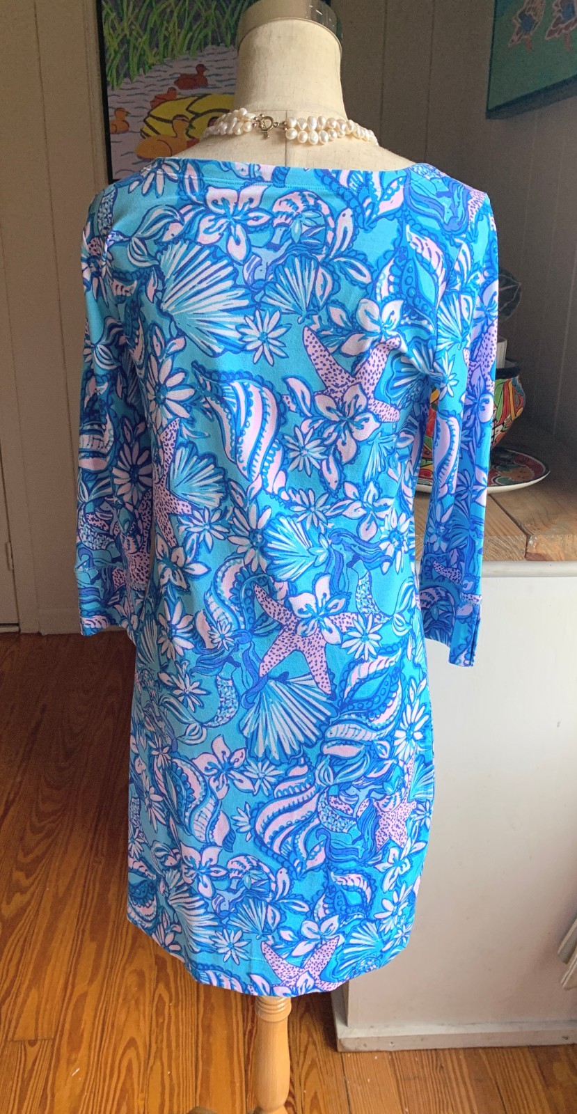 Lilly Pulitzer Starfish Print Stretch Dress M