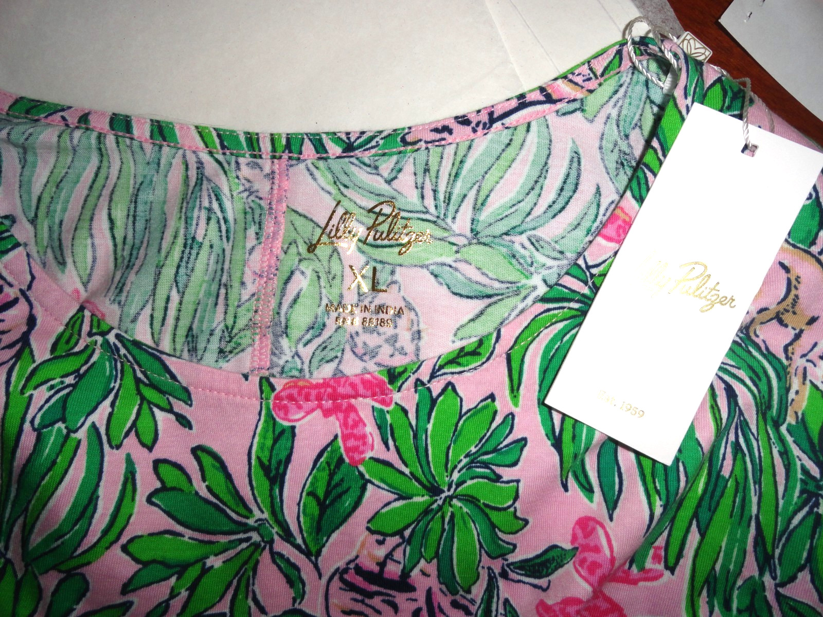 NWT LILLY PULITZER CONCH SHELL PINK ROARING WITH JOY NICHOLE DRESS XL
