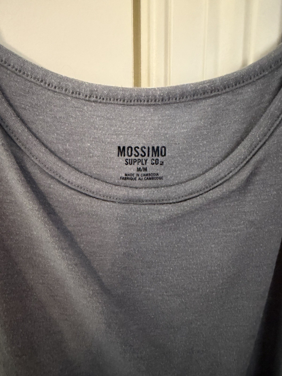 Mossimo Supply Co Women’s Gray Knit Maxi Dress Scoop Neck Pullover M