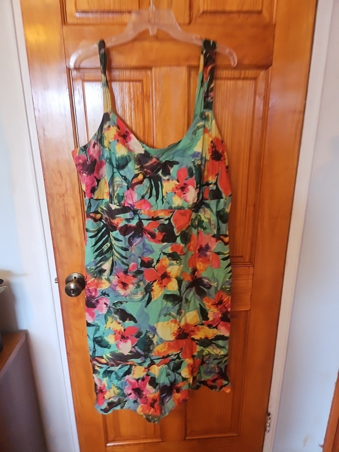 Jones NY Women’s Summer Cotton Dress Lined Side Zipper Sleeveless Size 22W NWOT