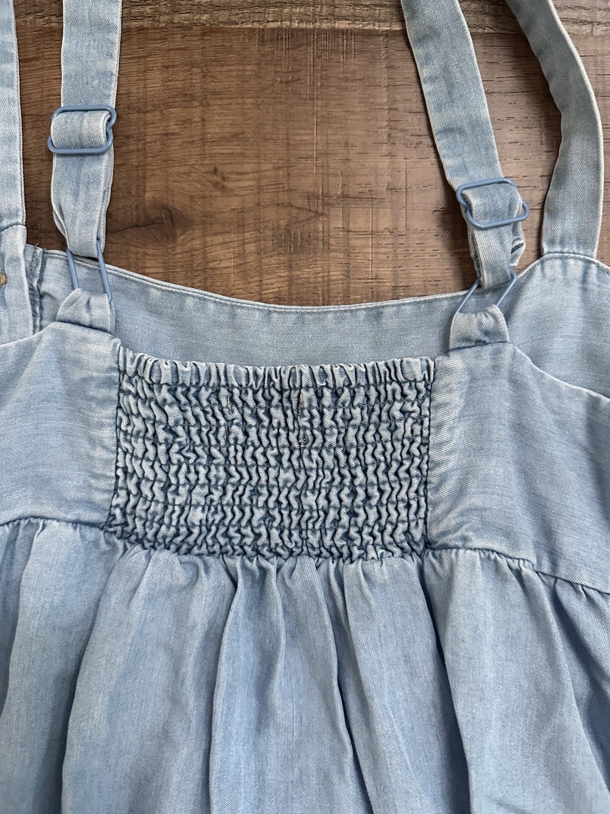 Urban Outfitters Side Button Chambray Denim Babydoll Medium Hps Length 33’
