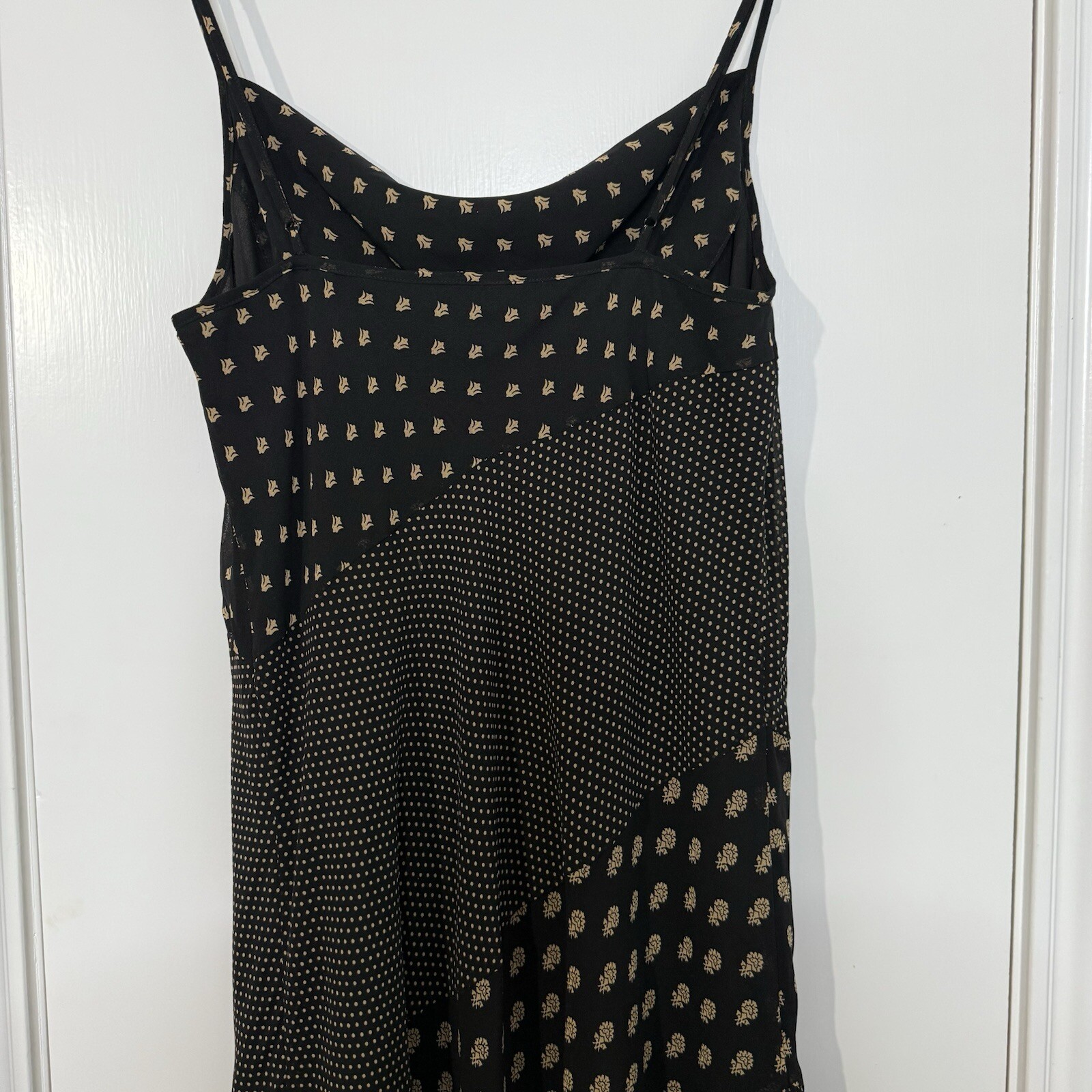 C/Meo L Dress Patchwork Palatial Spliced Paisley Asymmetrical Dress Lagenlook