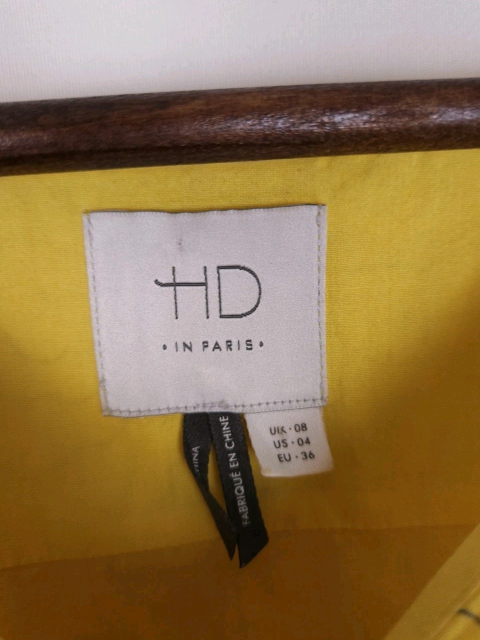 Anthropologie HD in Paris Size 4 Sun Soaked Yellow Gray Floral Shift Dress