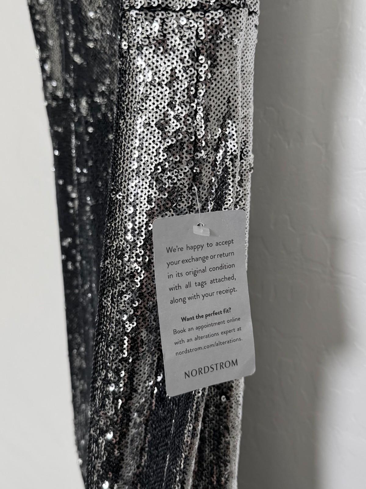 DRESS the POPULATION Ingrid Silver Sequin Embellished Mermaid Maxi Gown M = 6/8