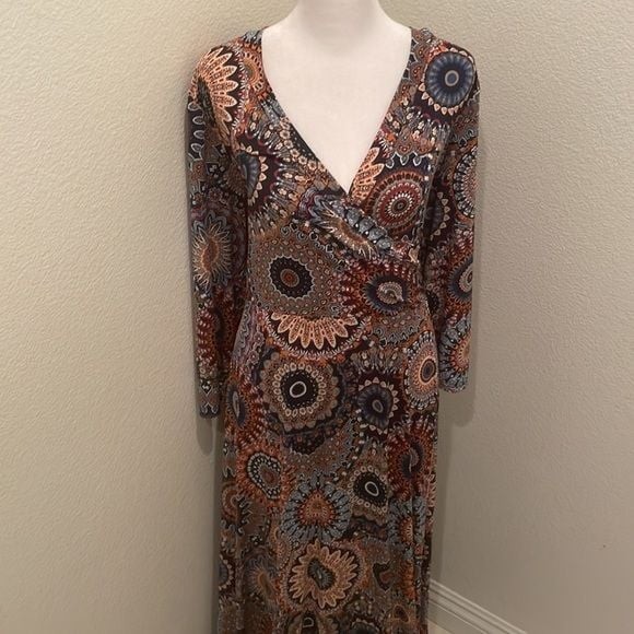 EUC Womens dress size 3XL bohemian style LONG DRESS ONE CLOTHING​​​​​�