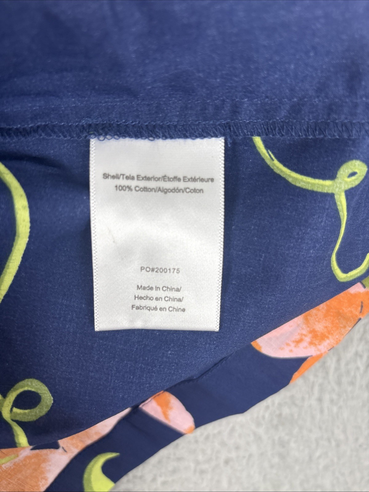 Modcloth Era Size 10 Summertime Appreciation Peach Mini Dress Navy Button Front