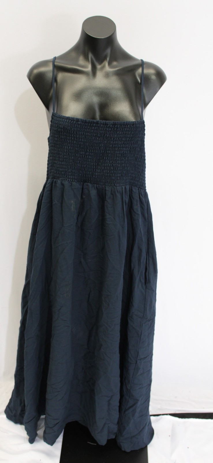 Z Supply Women’s Beachside Rayon-Blend Midi Dress CN6 Captain Navy Size XL
