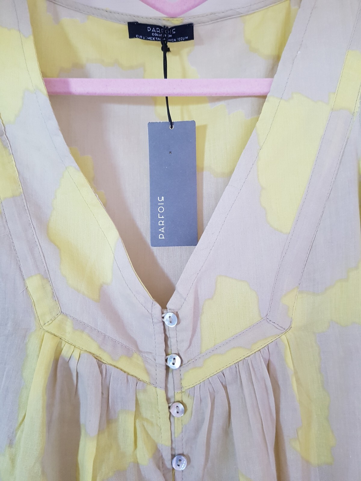 PARFOIS Summer Beach Maxi Dress Robe Cover Up Flowing Relaxed Sz M/L Holiday