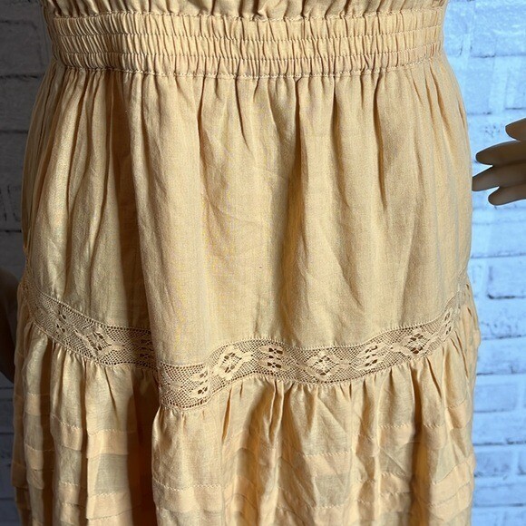 NWT Aritzia Little Moon Milos tiered ruffle a line sleeveless dress m medium