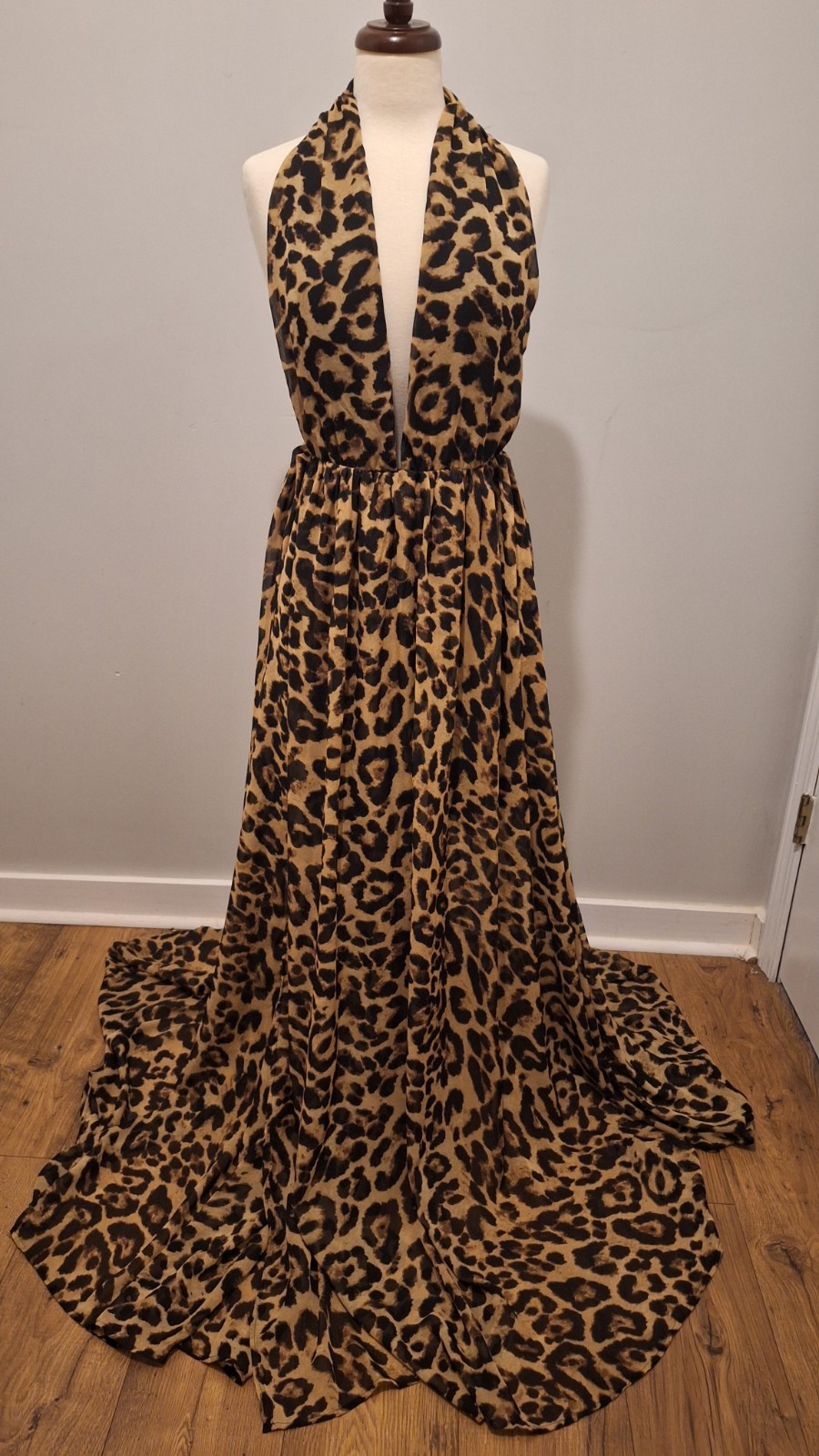 Animal Print Maxi Dress Size M