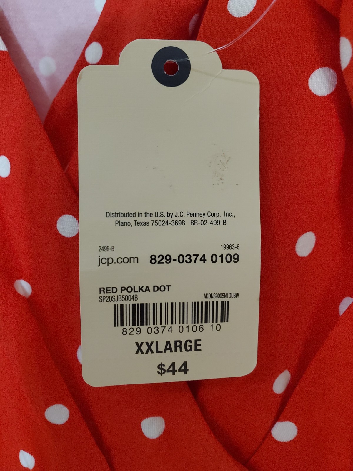 NWT St. John’s Bay Red Polka Dot Wrap Dress XXL Sleeveless V-Neck $44 MSRP