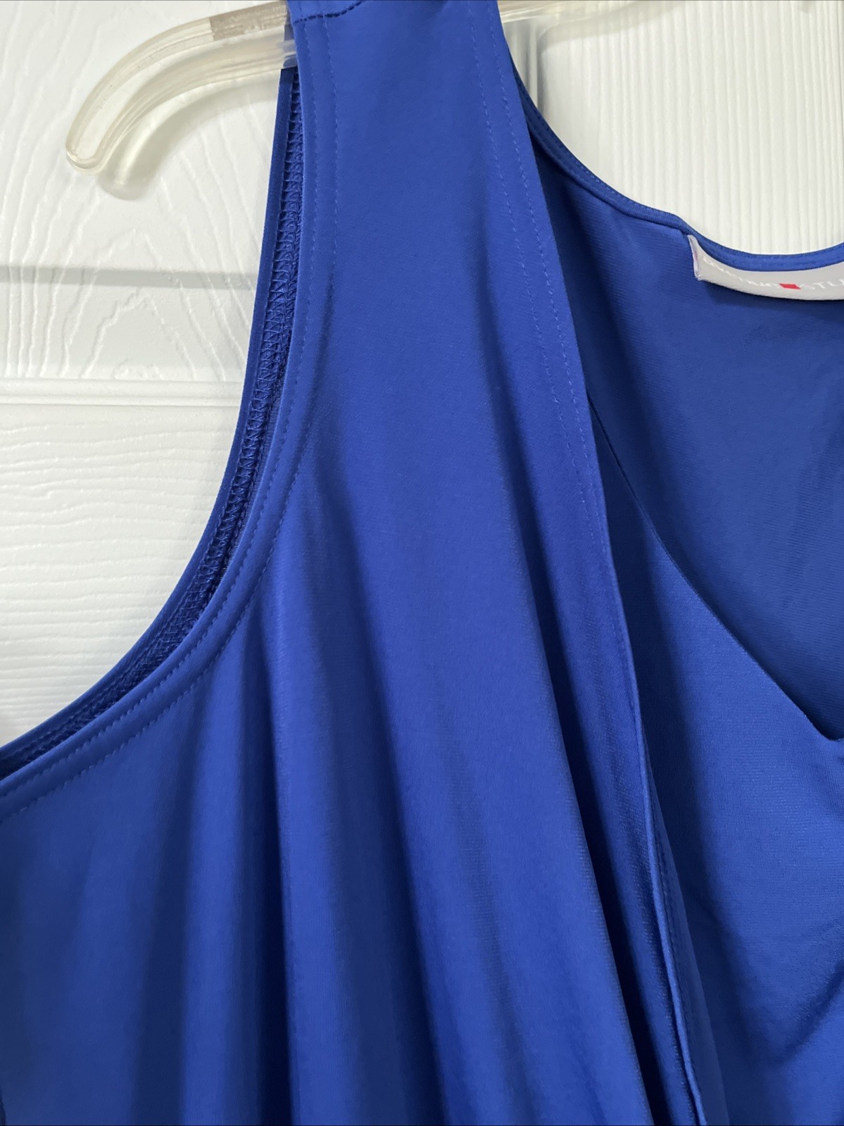 Avenue Studio Women’s Career Sleeveless Dress Sz. 18-20 Blue/Black Knee Length