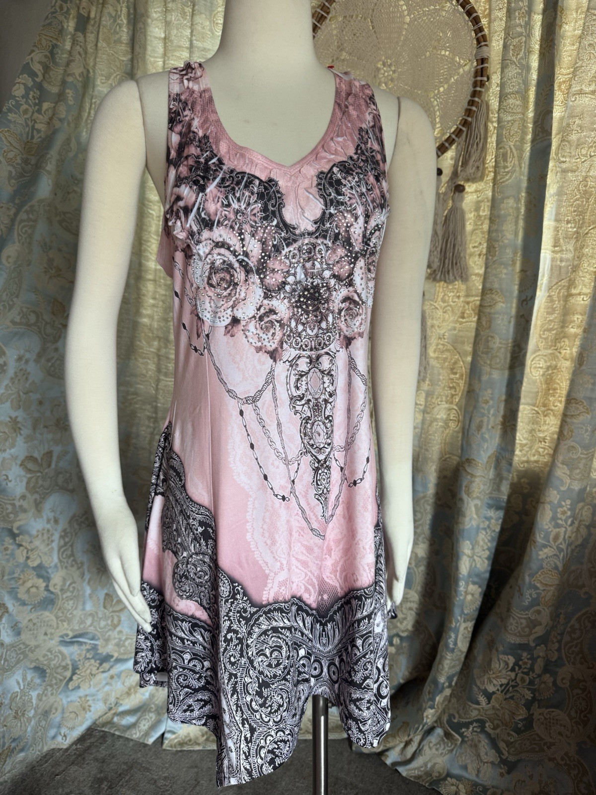 Pretty Angel Women’s Dress Pink & White Size Medium