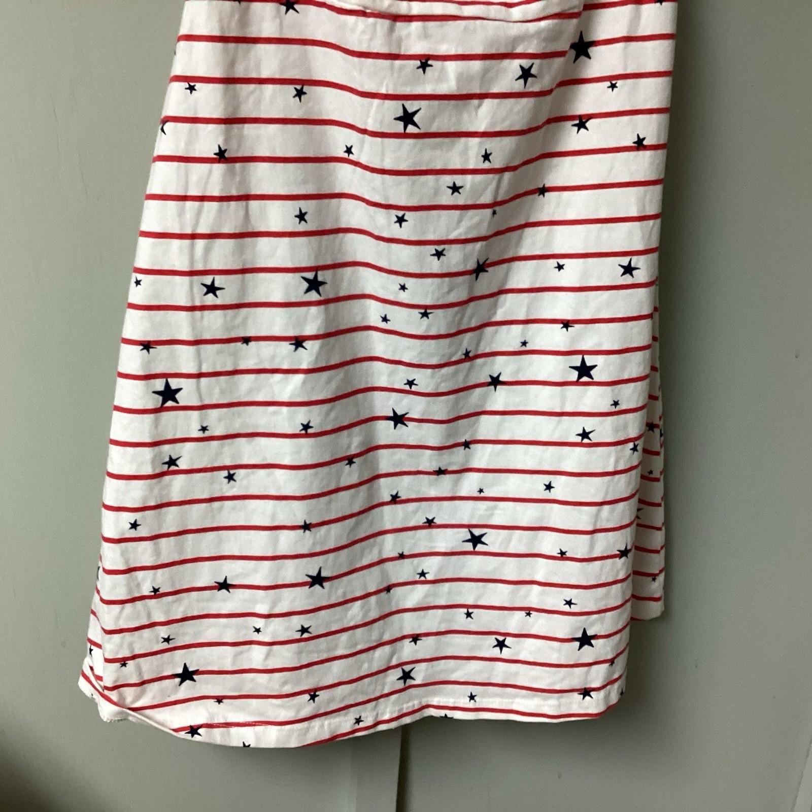 NWT SO Kohl’s Sz Large Juniors Halter Mini Dress Stretch Americana Patriotic 4th