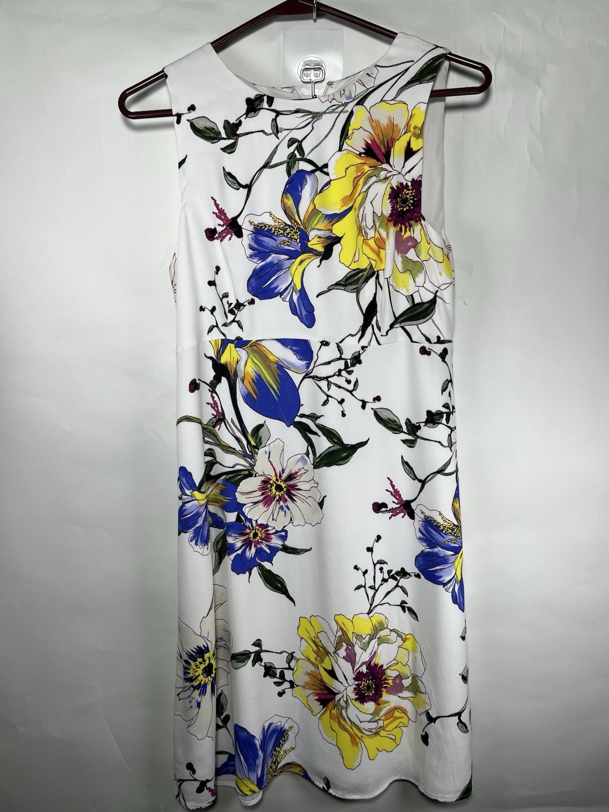 Banana Republic Floral Shift Dress Size 4 Preppy Girly Lightweight Lined EUC