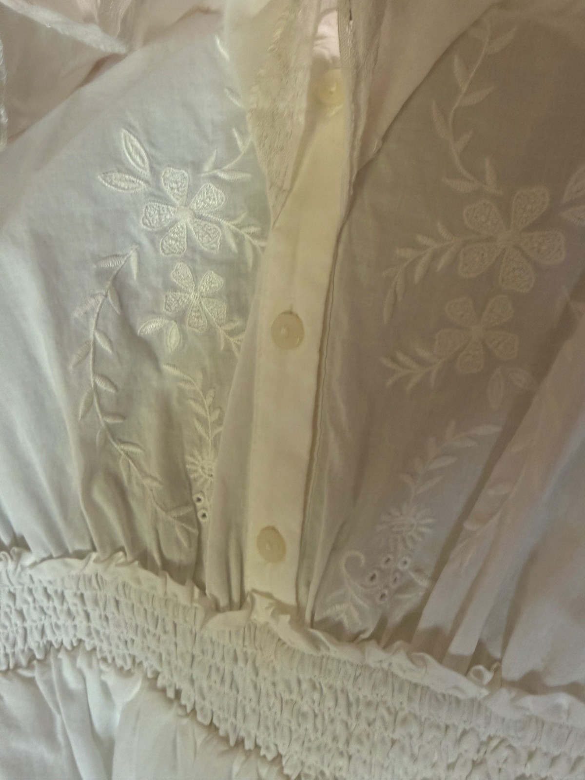 NWT LoveShackFancy x Target Penelope Double Ruffle Dress White XS 100% Cotton