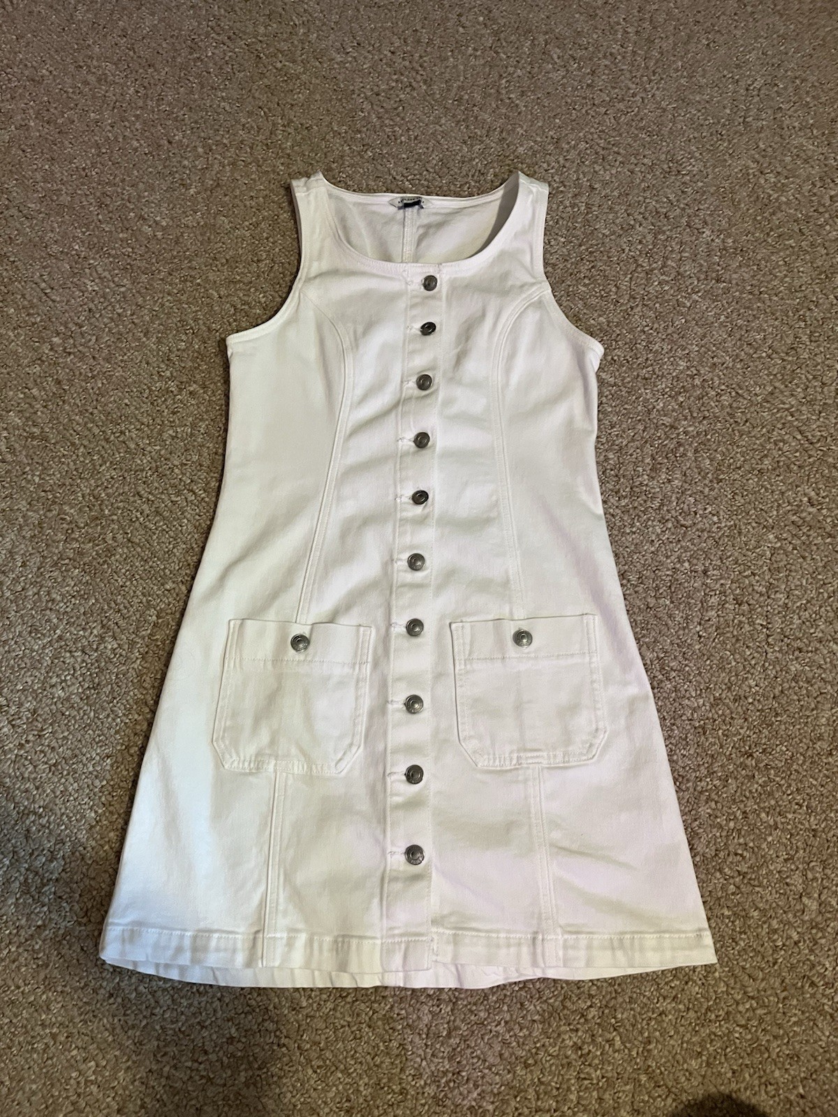 American Eagle White Denim Dress