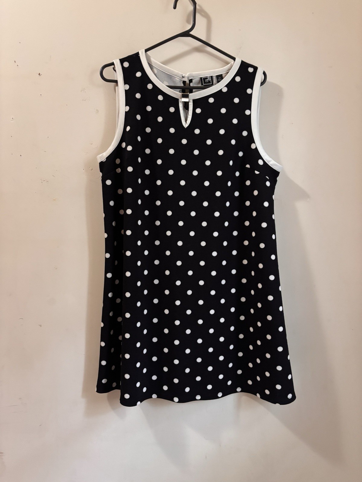 RMLL black and white polka dot mini dress with cutout size XLP