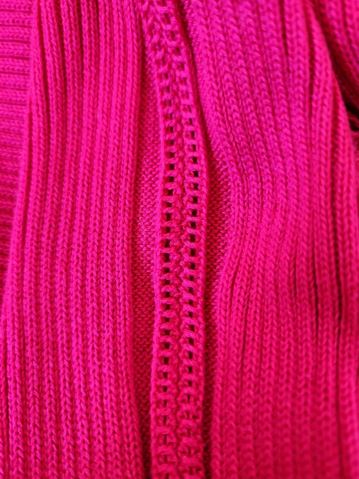 Cedric Charlier Colorblock Knit Midi Dress in Navy and Dark Pink Size 2