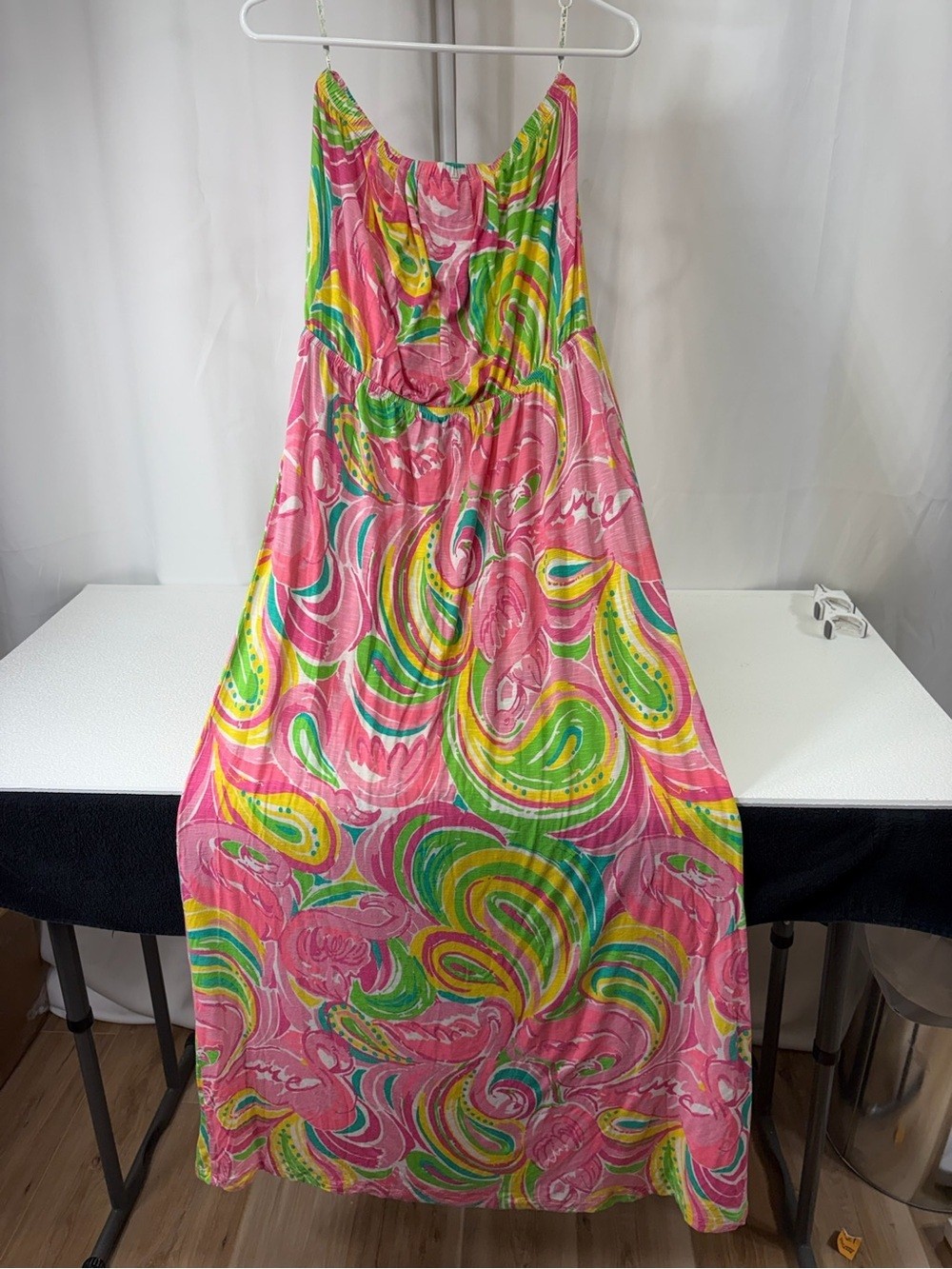 Lilly Pulitzer Colorful Paisley Print Maxi Dress Size M 3335