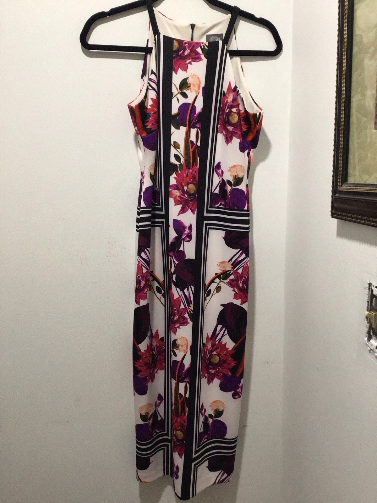 Vince Camuto Bombshell Sultry Quiet Luxury Floral Bodycon Midi |Size 6