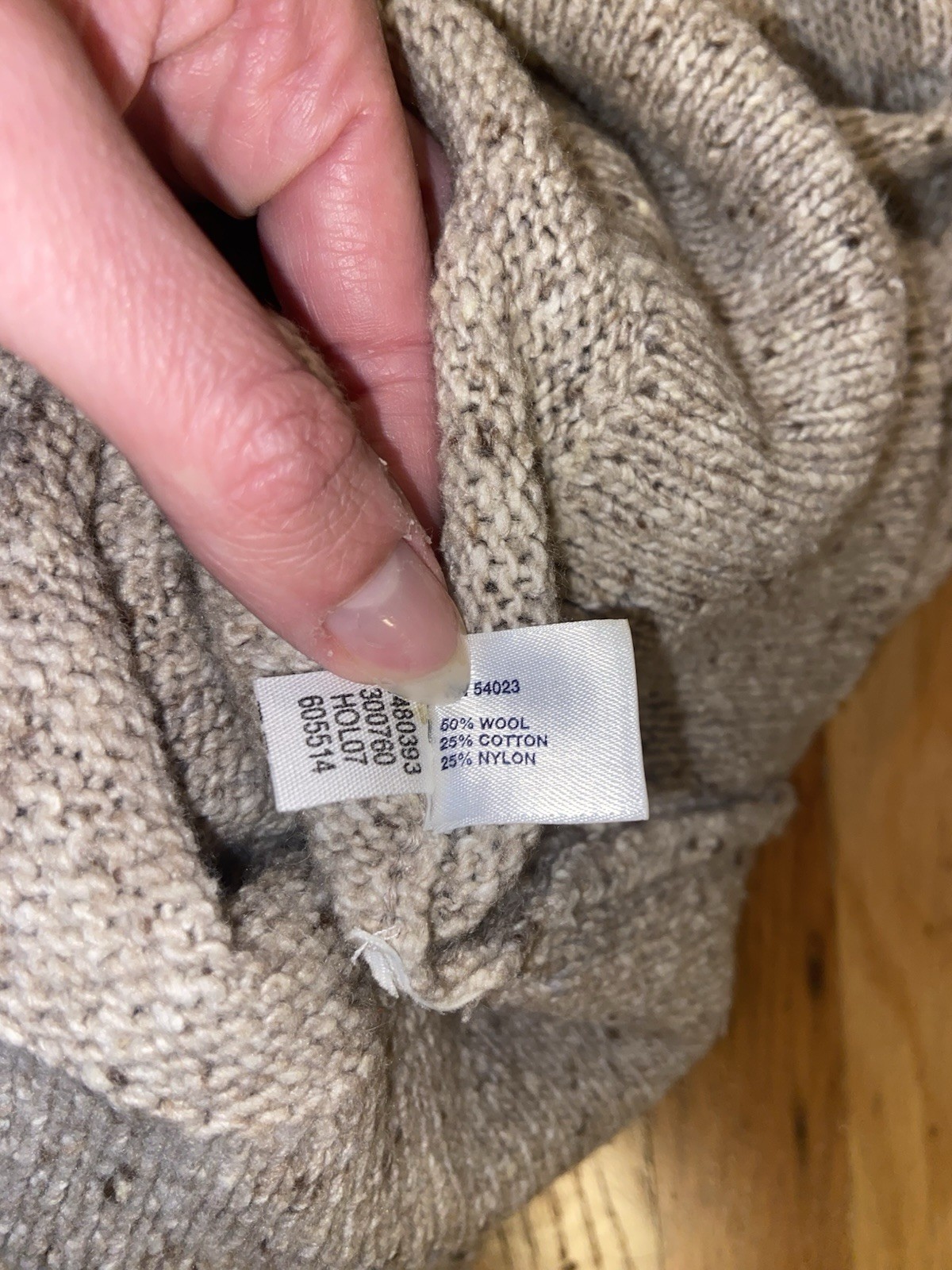 GAP Beige Solid Off Shoulder Ribbed Knit Sweater Dress Long Sleeve Size S