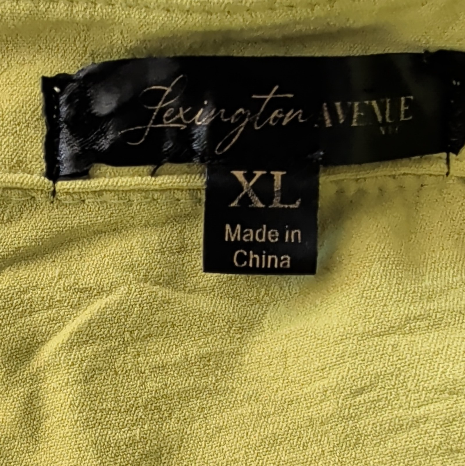Lexington Avenue Women’s Yellow Shirt Dress XL Button-Front Collared Pockets