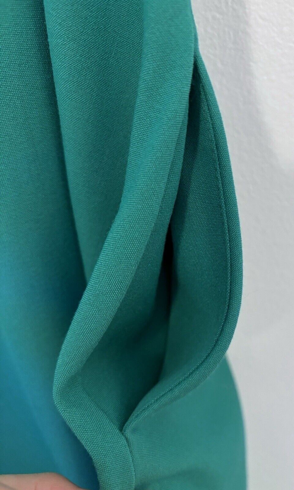 SHARAGANO Green Dress Button Down Size 4 Sleeveless w/ Pockets