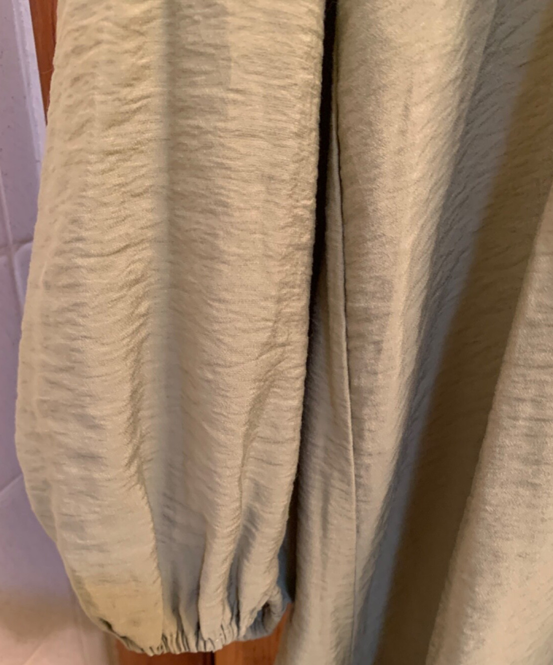 VILA Green Long Sleeved Lightweight Loose Viscose Relaxed Tunic Top Women’s L