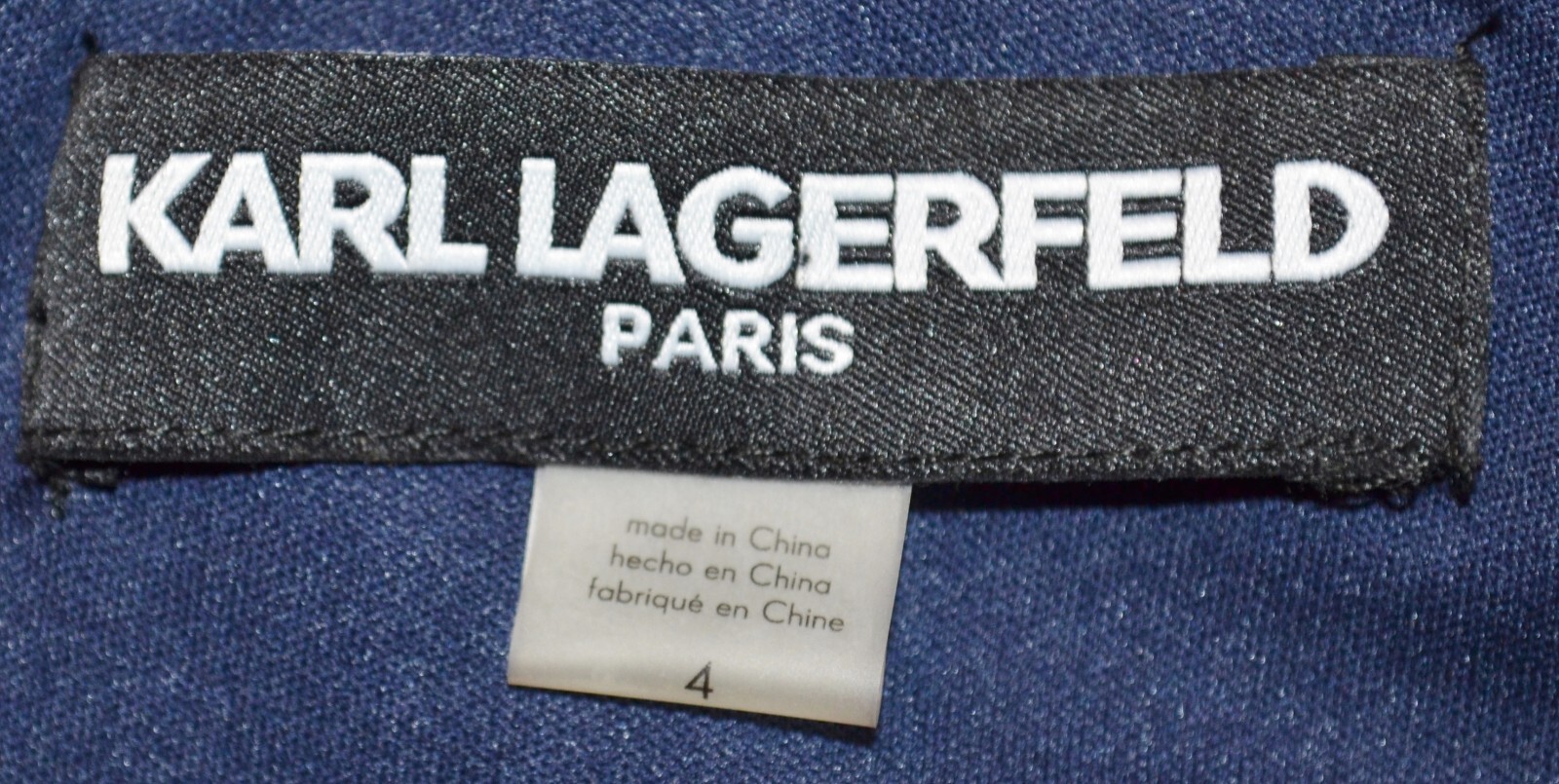 KARL LAGERFELD PARIS NEW NWT Gray Navy Metallic Tweed Sleeveless Dress 4 Lined