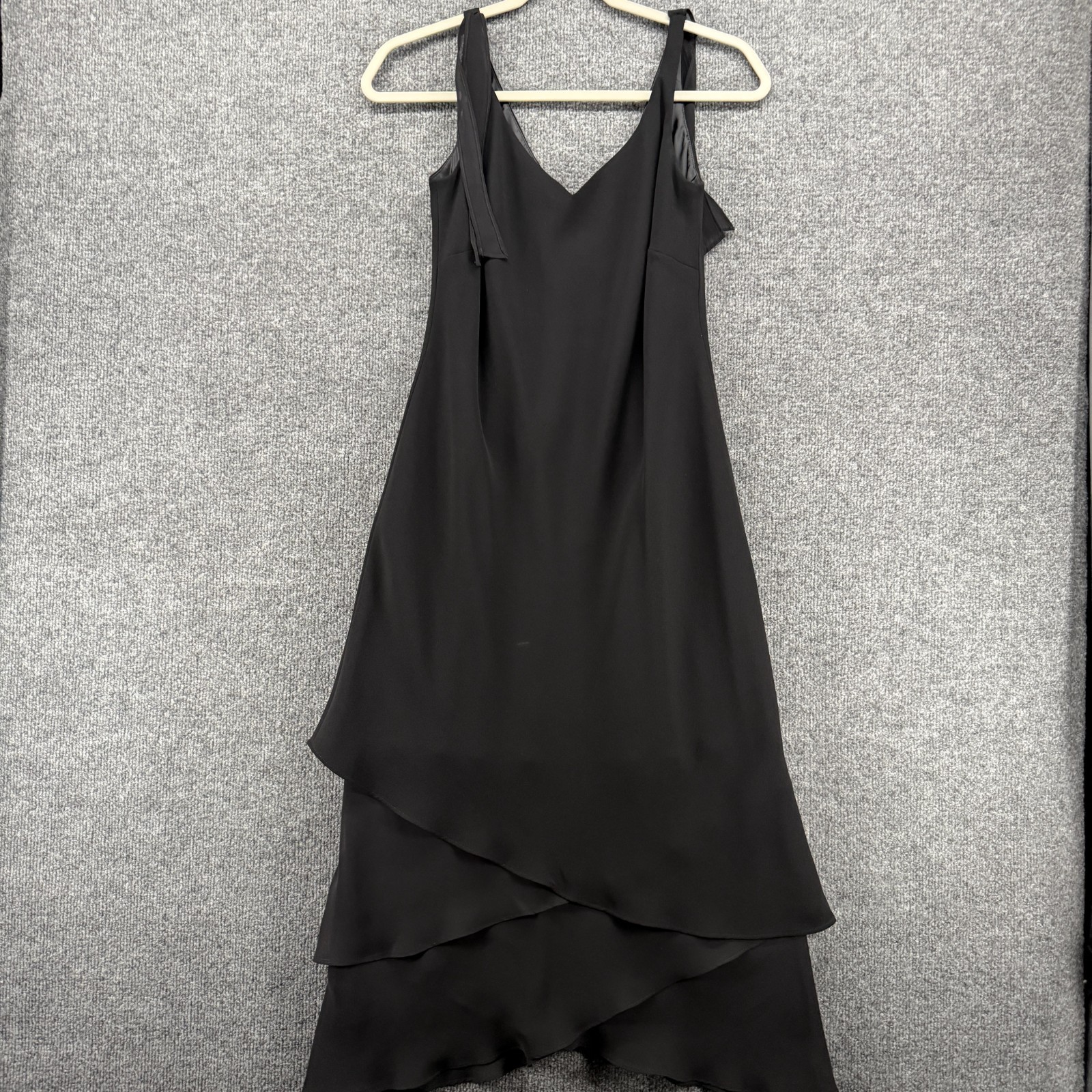 Evan Picone Dress Womens 6 Black Sleeveless Layered Fairy Grunge 90s Whimsigoth
