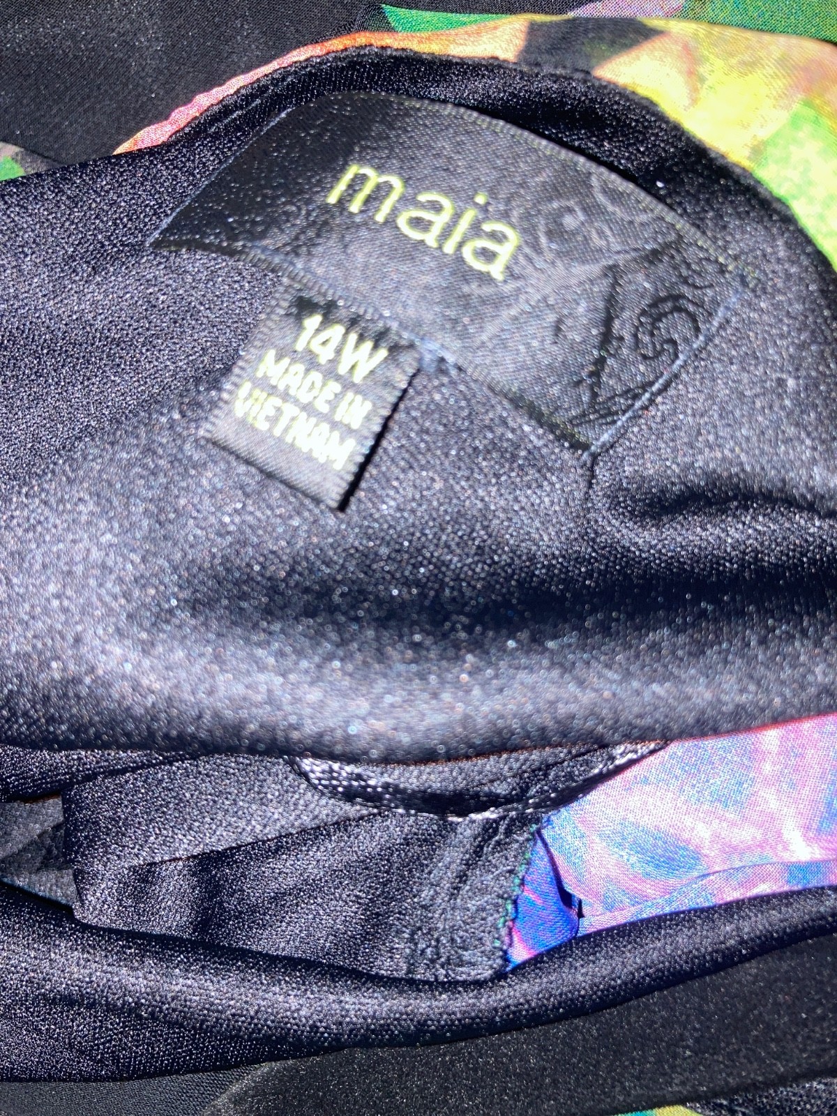 MAIA STYLE#G32662 MULTI COLOR DRESS SIZE 14W NEW WITH TAGS