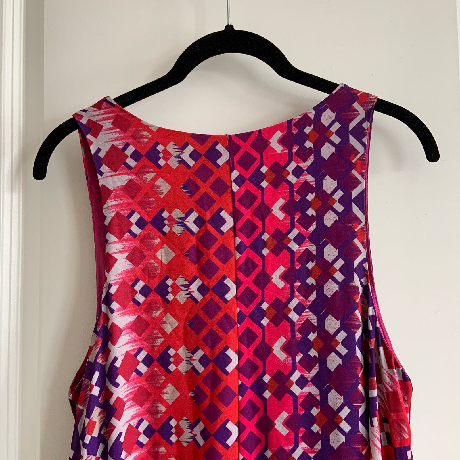 Everly Large Sleeveless Geometric Print Swing Dress