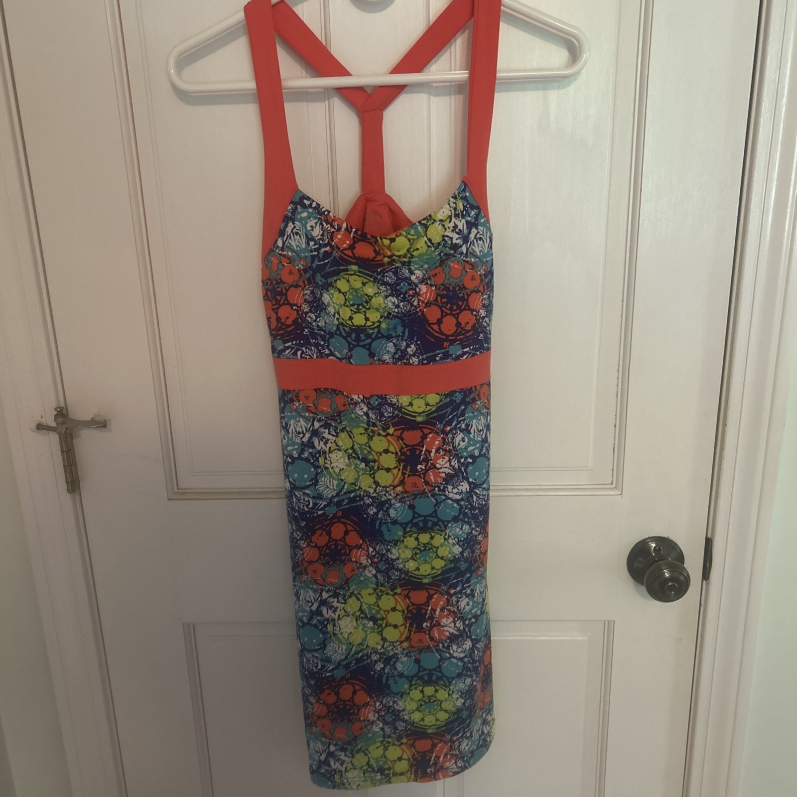 Lola By AFG Athletic Dress Yoga Gym Spandex Sporty Bright Activewear Sz. Small