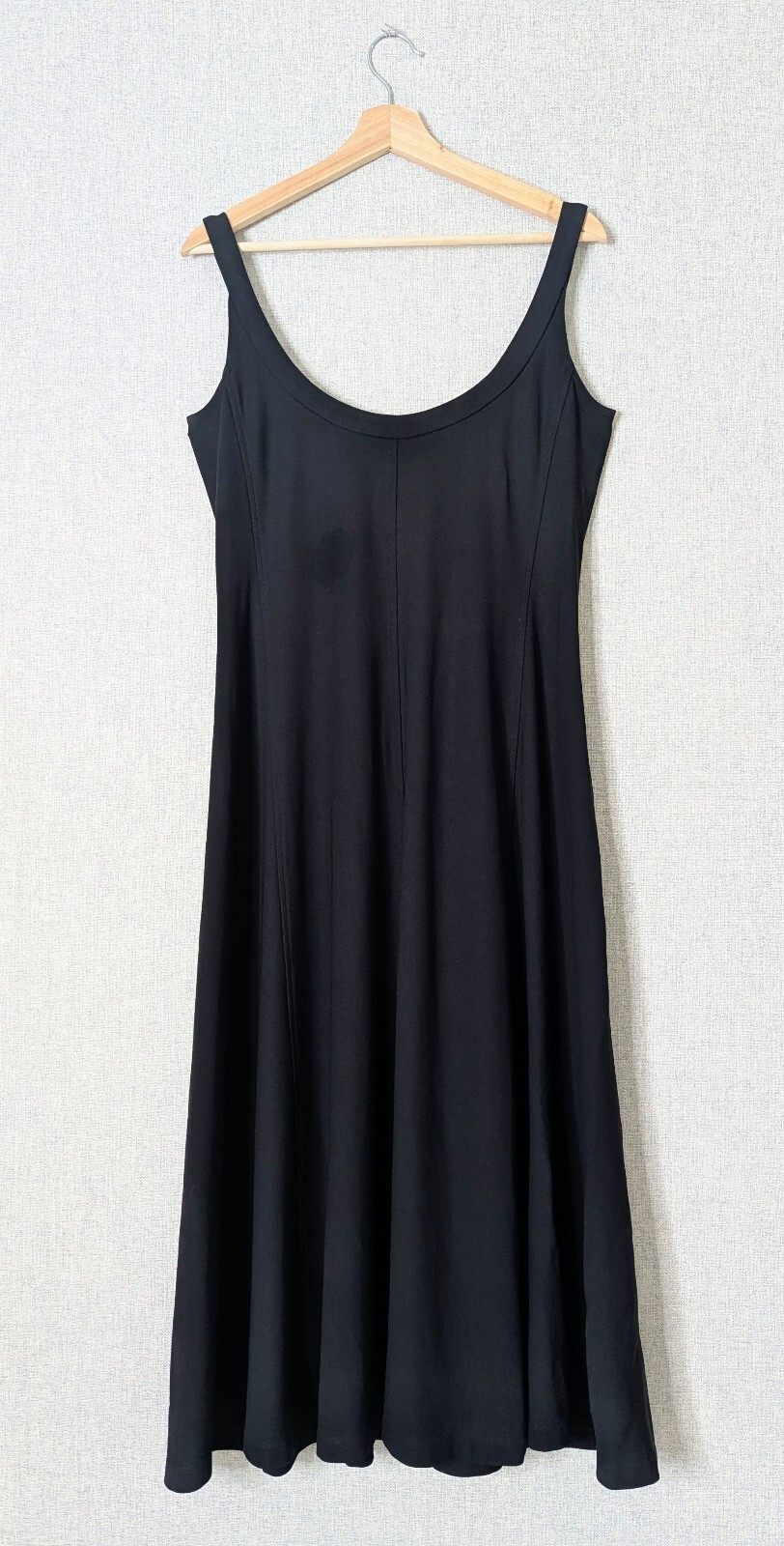 Vtg 90s Union Made Linda Allard Ellen Tracy Minimalist Midi Swing Dress Sz 10