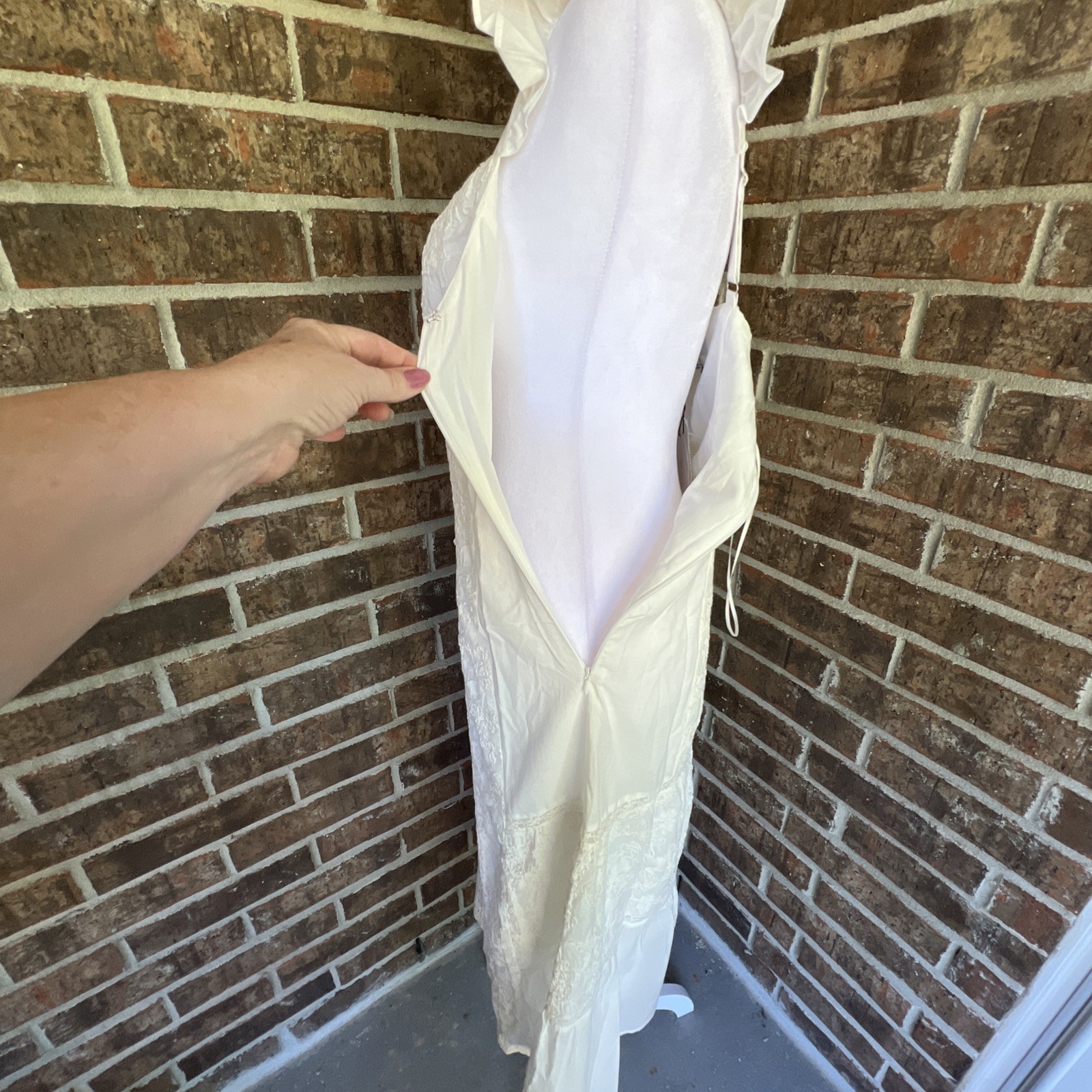 Lost + Wander Sundrenched Midi Dress Off White Cottage Core Small Bohemian