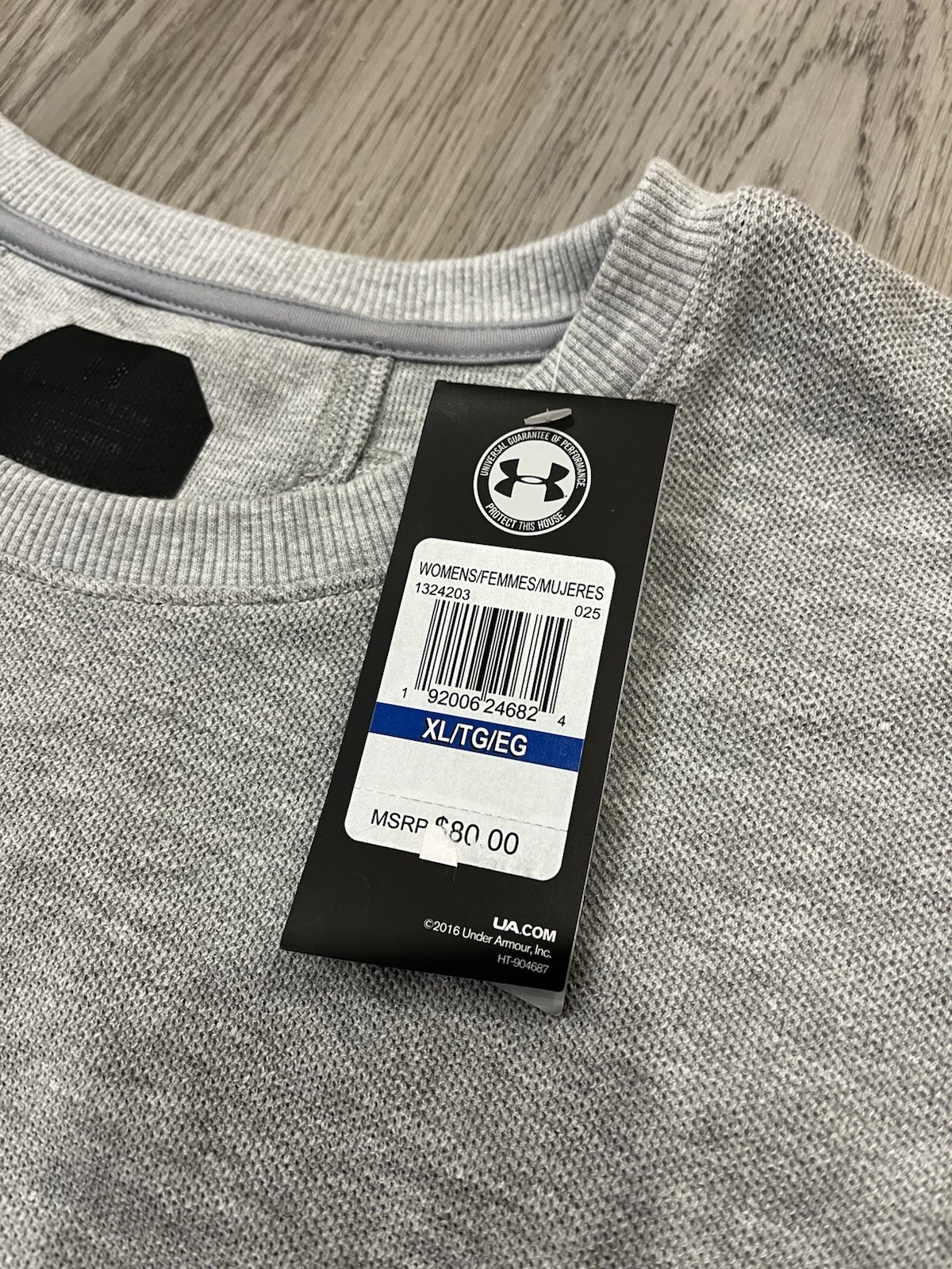 NWT UNDER ARMOUR Unstoppable Knitted Dress Gray 1324203 Women’s Size XL