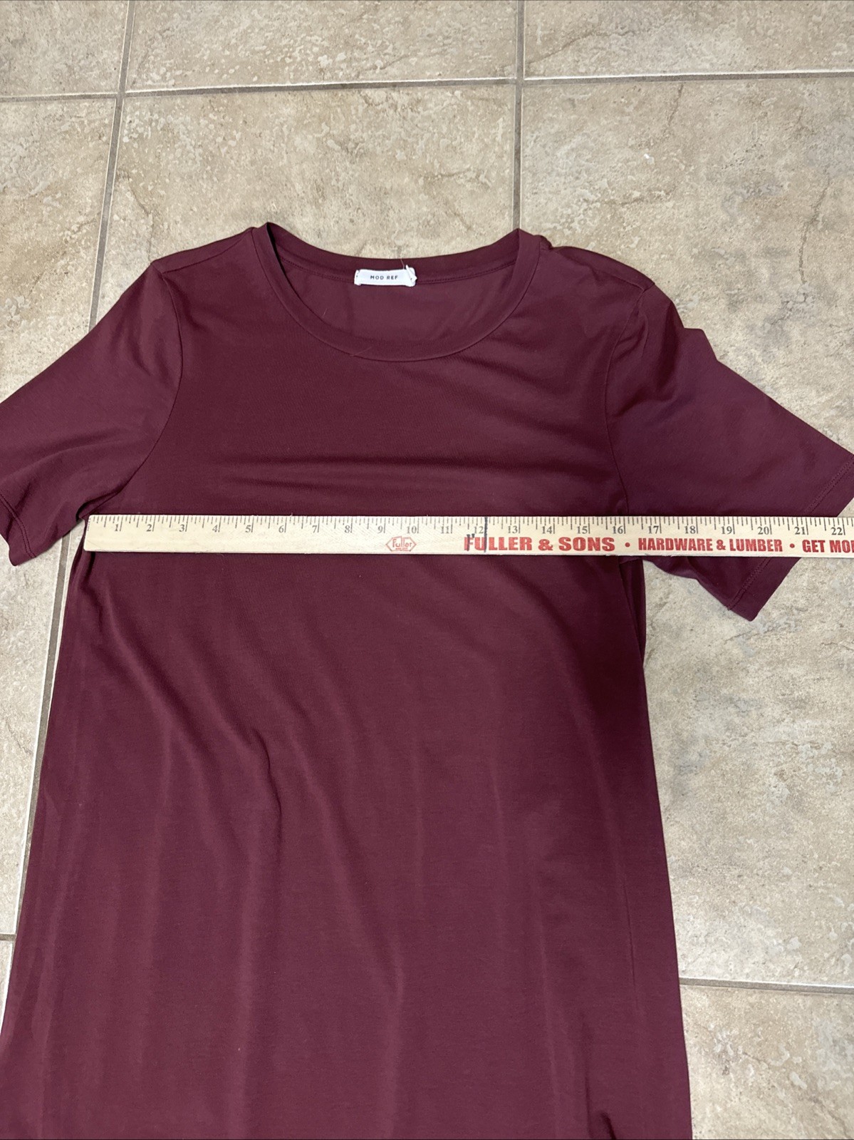 Mod Ref Burgundy Size Medium Maxi With Side Slits A118